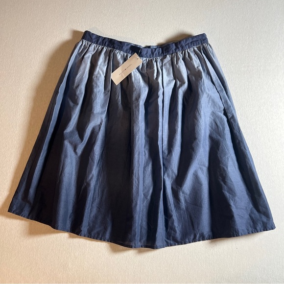NWT Tommy Hilfiger 100% Cotton Denim Blue Fit and Flare Skirt, Size 10 - Picture 1 of 7